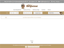 Tablet Screenshot of bergheimat.com